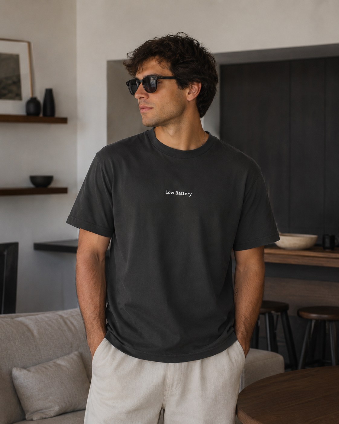 Unisex Low Battery Vintage T-Shirt