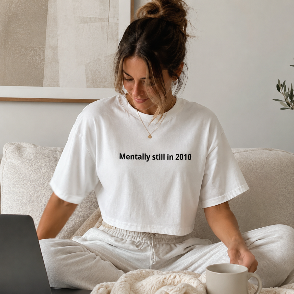 Women’s Mentally Still in 2010 Crop Top