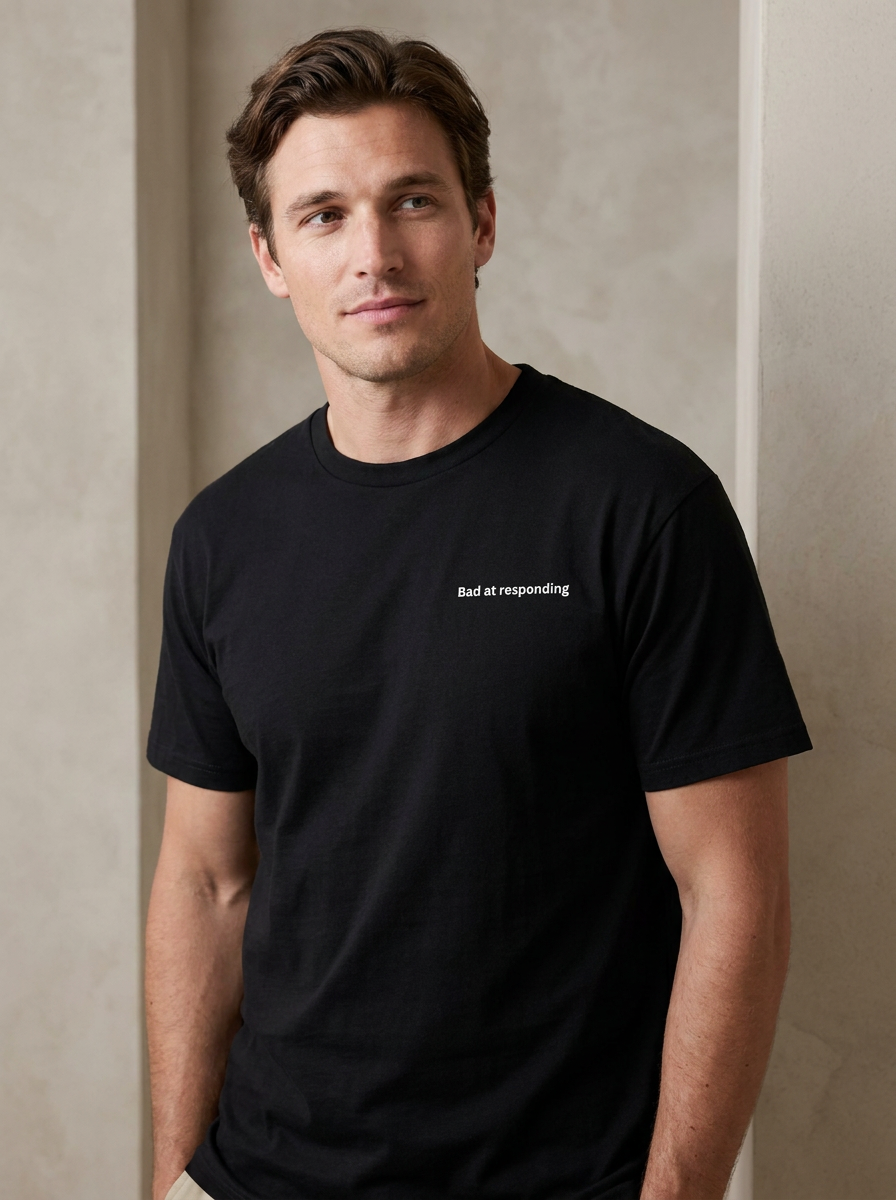 Men's Bad At Responding DryBlend® T-Shirt